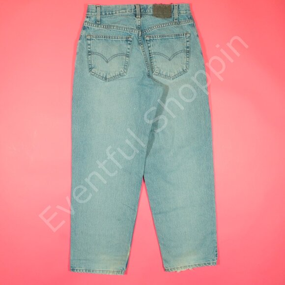 Vintage Levis SilverTab Jeans Mens 30 Blue Baggy Loose USA 90s - Picture 3 of 8